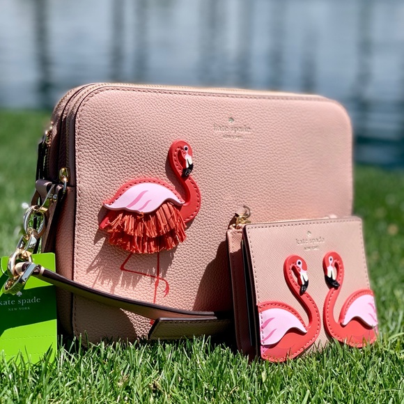 💥 Kate Spade Flamingo By The Pool Crossbody Set💥 - Picture 3 of 8